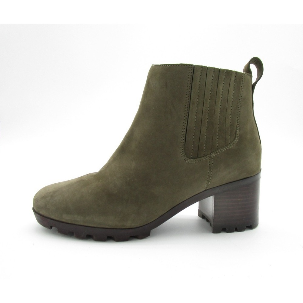 Vionic Wilma Suede Ankle Booties Waterproof Sage Green Comfort Womens Size 9 - Picture 2 of 9
